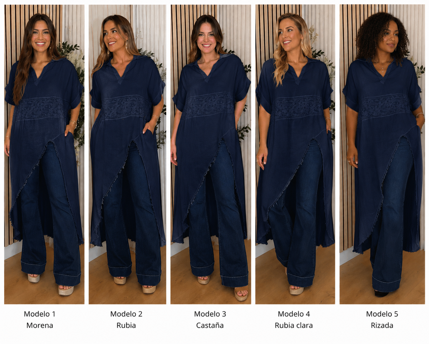 Camisa Larga de Mujer