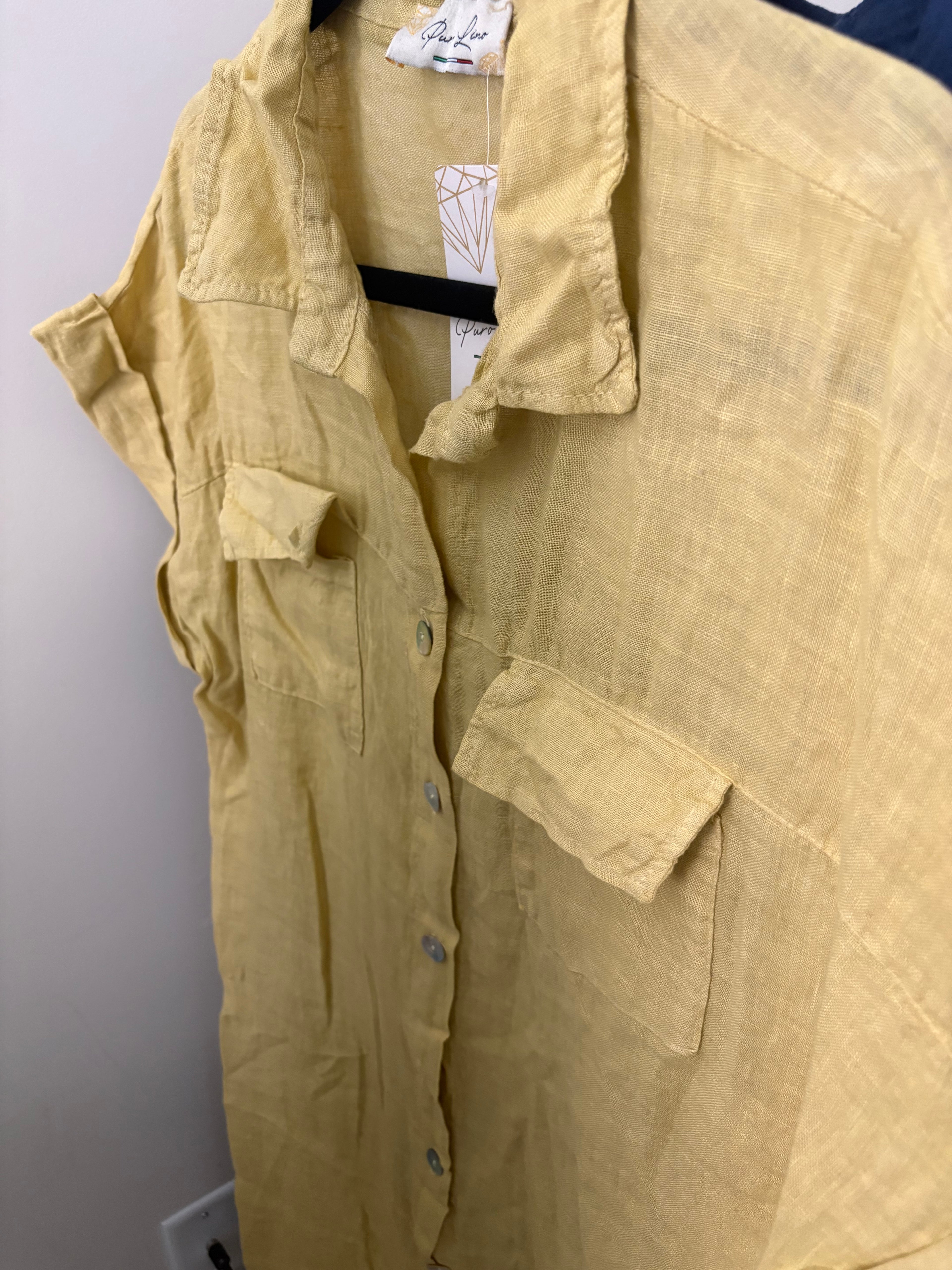 Vestido de Lino Primavera-Verano | Verde, Beige & Azul Marino