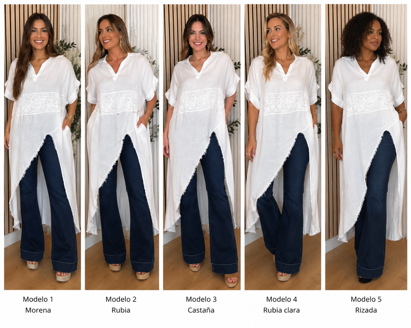 Camisa Larga de Mujer