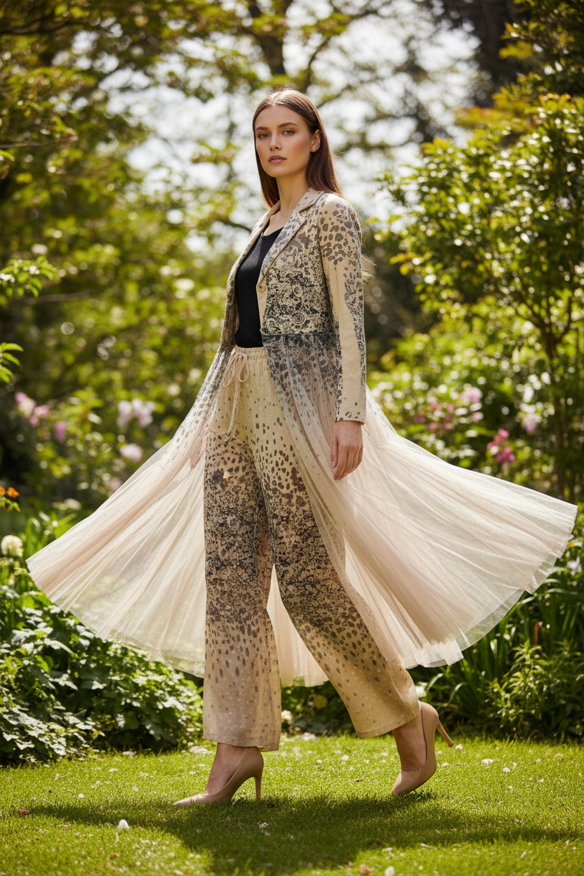 Lookbook jardín - Conjunto tulle floral