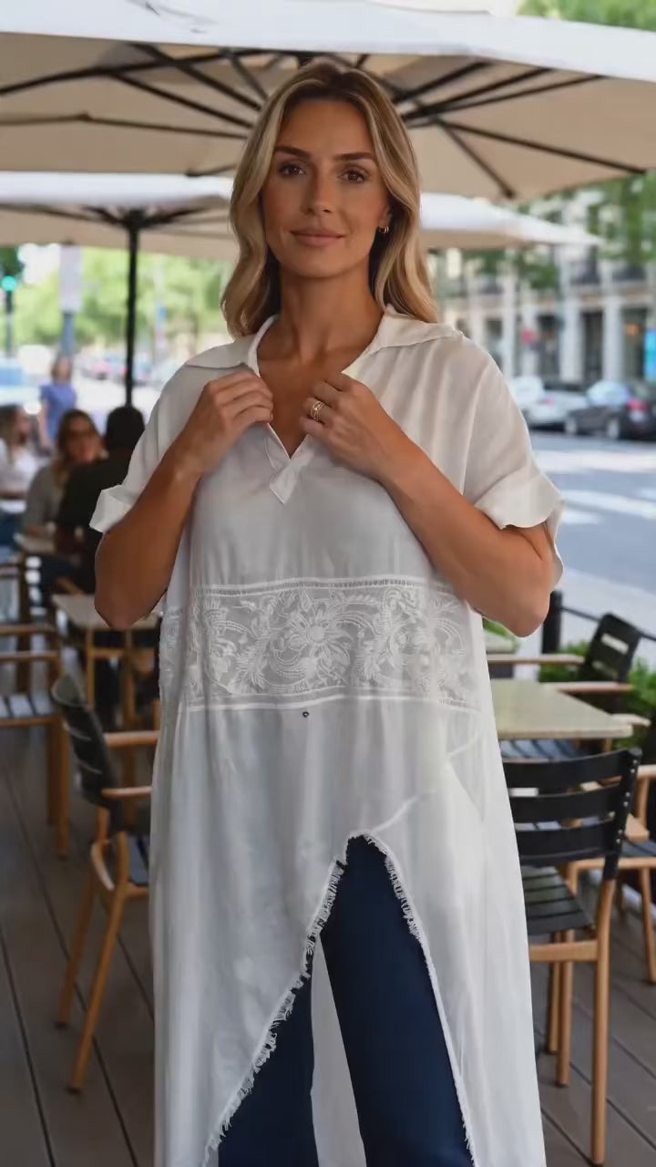 Camisa Larga de Mujer